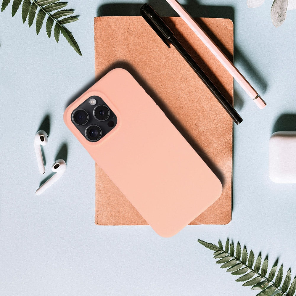 SILIKONSKA LITE MASKA ZA IPHONE 14 PRO boja breskve