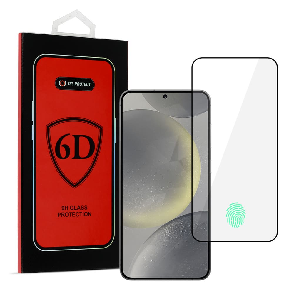 FULL GLUE 6D KALJENO STAKLO ZA SAMSUNG GALAXY S24 BLACK (SA OTKLJUČAVANJEM OTISKOM PRSTIJU)