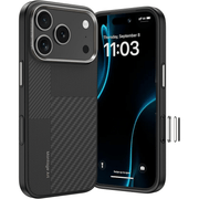 Benks Montage Magnetic Armor Pro Kevlar maska ​​s metalnim okvirom 600D+1500D za iPhone 17 Pro Max crna (gumb za upravljanje kamerom)