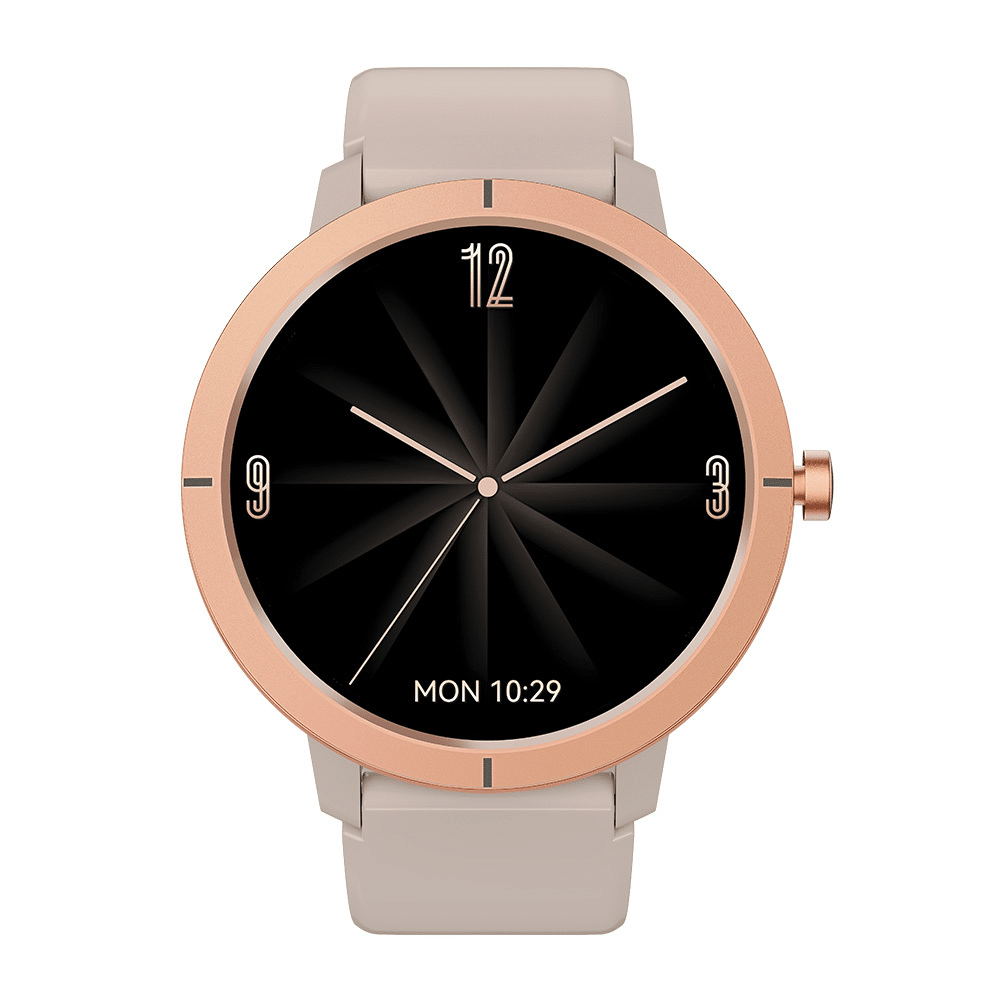 Blavec pametni sat W-20 Solea HD AMOLED GPS glasovni poziv - ružičasto zlato + 2 remena