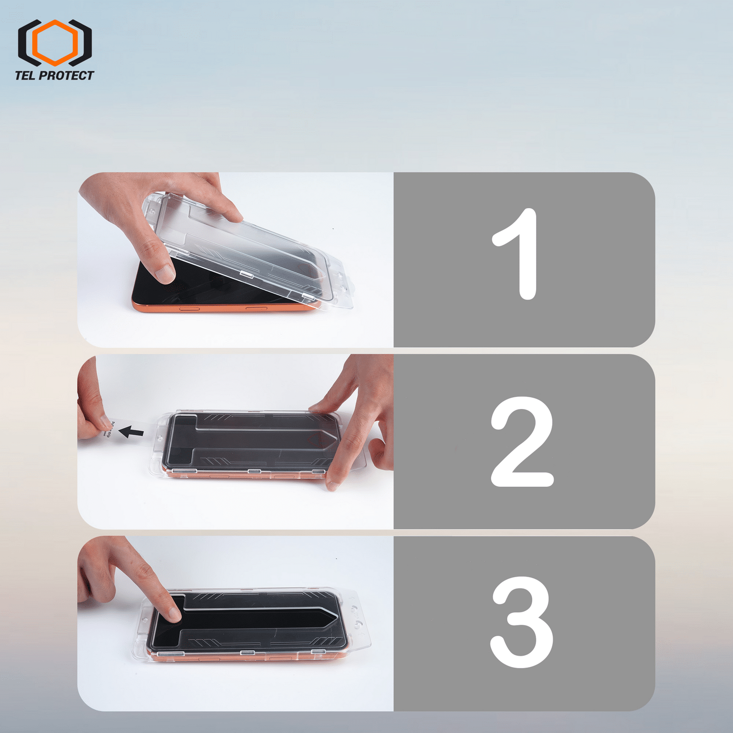 Tel Protect Dust-Free Easy Fit Full Glue 6D kaljeno staklo za Samsung Galaxy S26 Plus crno (s otključavanjem otiskom prsta) – 2 kom.