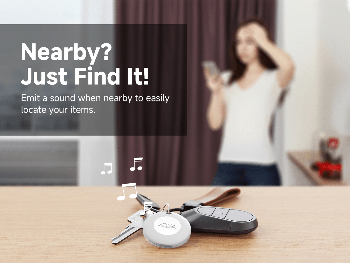 Bluetooth GPS lokátor LifeTag Tracker Android + kulcstartós tok fehér