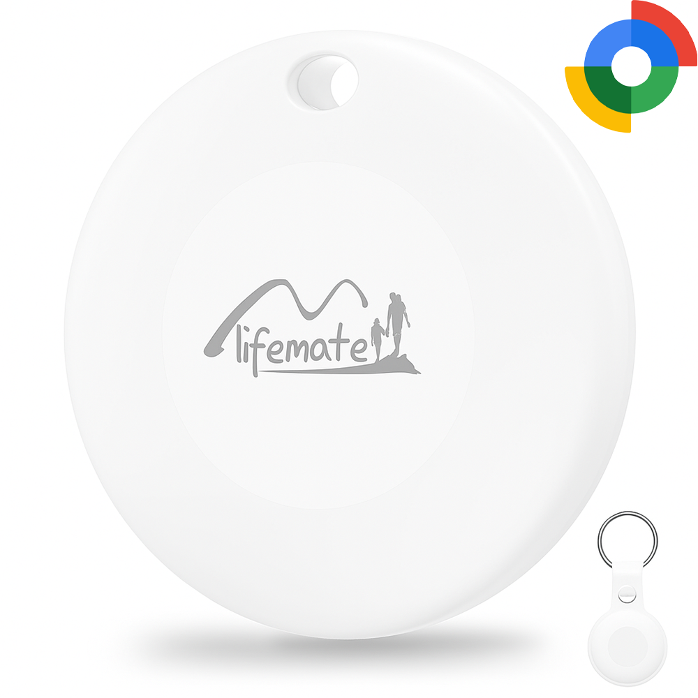 Bluetooth GPS lokátor LifeTag Tracker Android + kulcstartós tok fehér