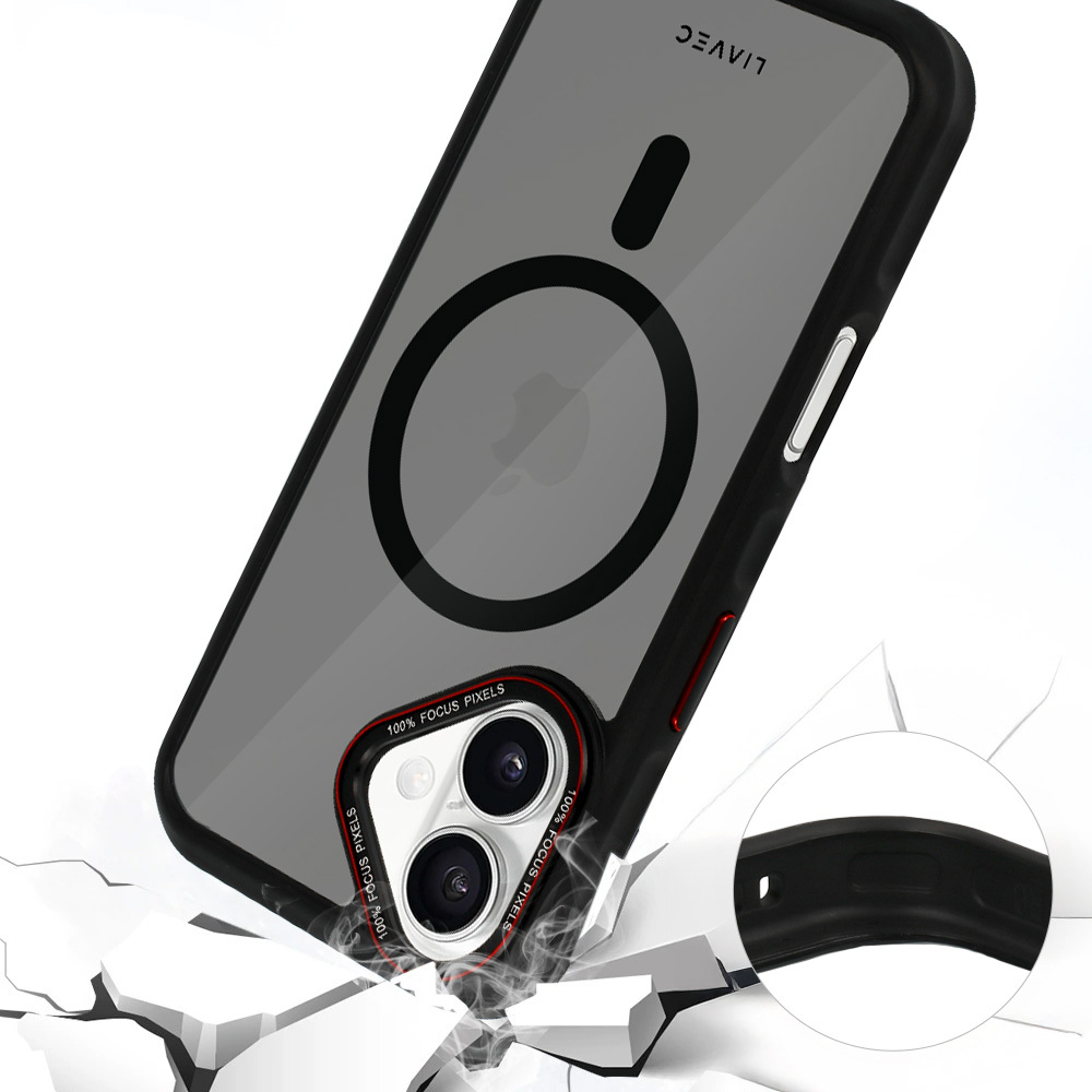 Liavec Hybrid Smoke Magsafe maska za iPhone 16