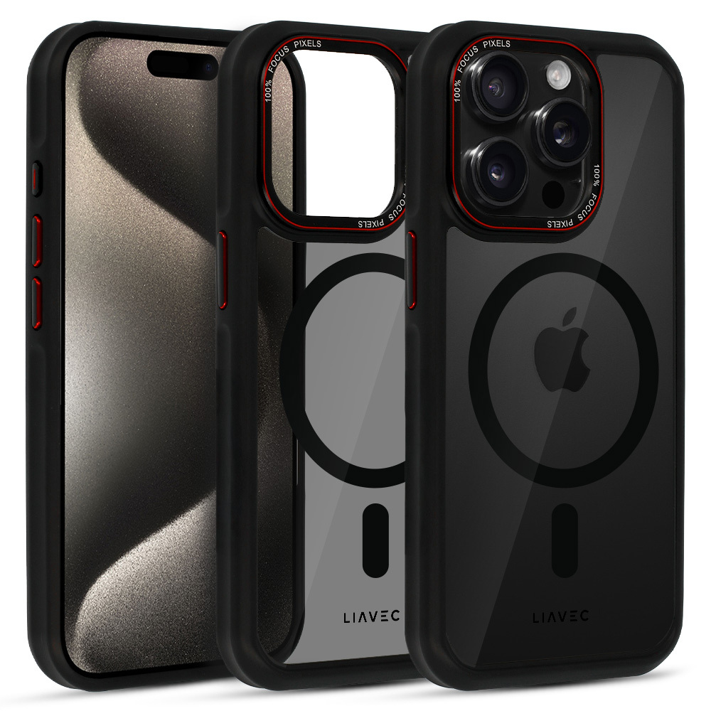 Liavec Hybrid Smoke Magsafe maska za iPhone 15 Pro