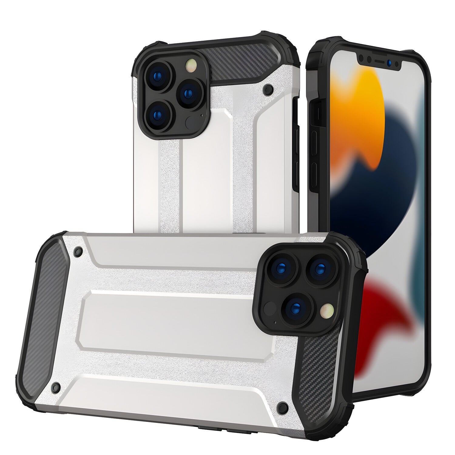 Futrola Hybrid Armor za Samsung Galaxy A13 5G/Galaxy A04s - Srebrna KP40487