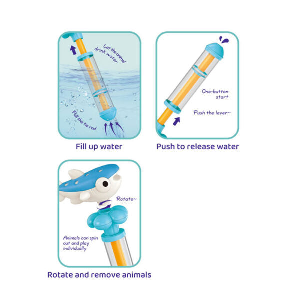Tuba za špricanje vode Sea Animal Žuta