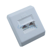 Utičnica Cat6 2xRJ45 nadžbukna