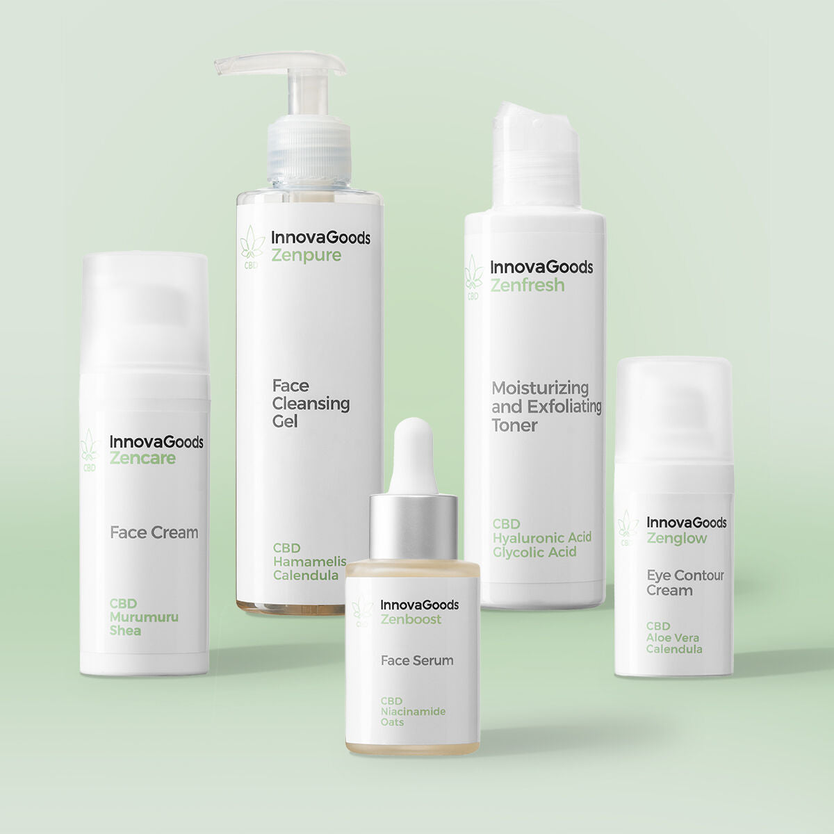 Pakiranje za Rutinu Njege Lica CBD InnovaGoods