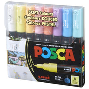Uni pak marker Posca pc-1m pastelne boje 8/1