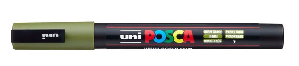 Marker Uni pc-3m Posca kaki zeleni