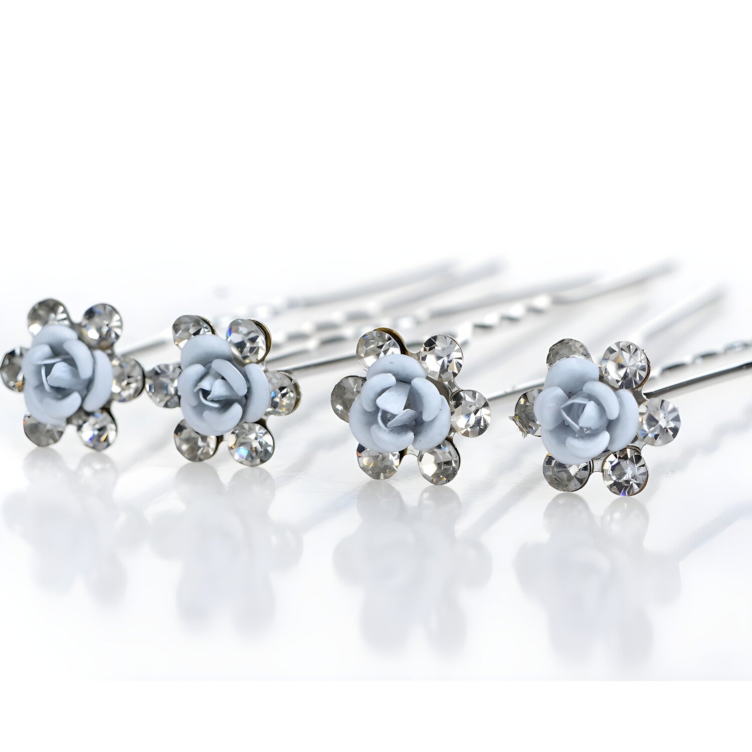 Ukosnica Blue Crystal Flower KP1572