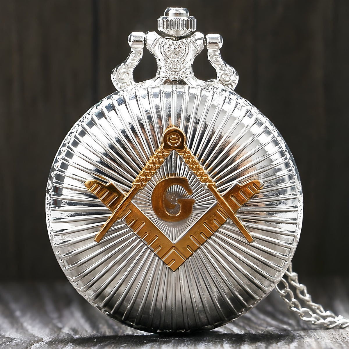 Džepni Sat Freemasonry - Srebrna / Zlatna KP5818