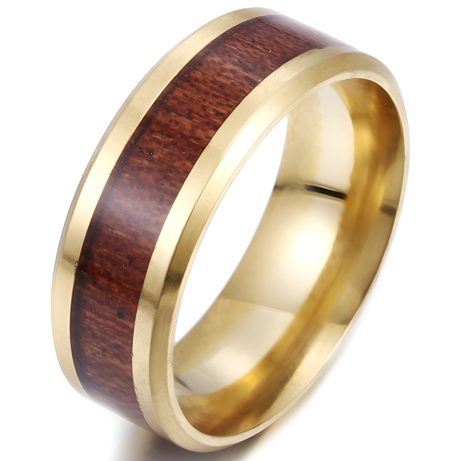 Prsten WO-17191 - Zlatna / Tamno Smeđa / 57mm KP17191