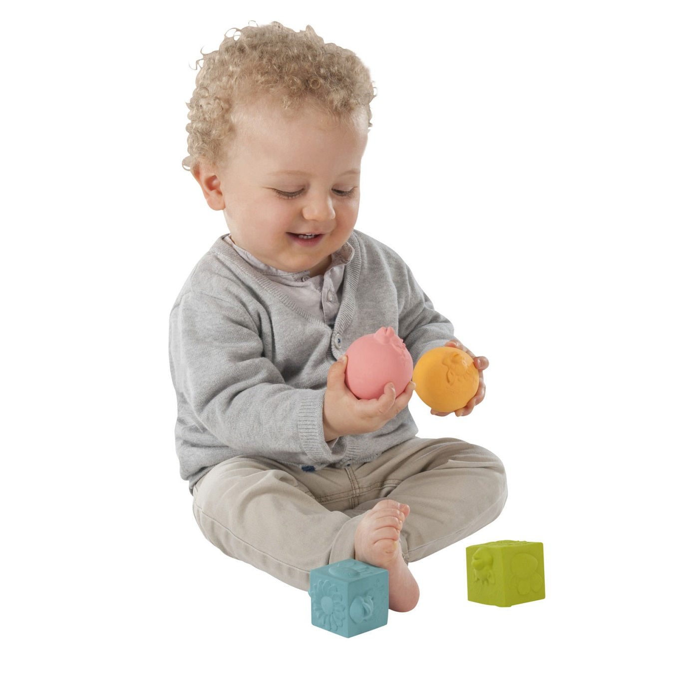 Žirafa Sophie set 2 kocke i 2 kugle - So Pure