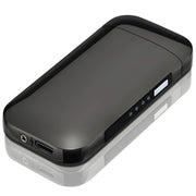 Električni upaljač s USB punjenjem SH-25702 - Crna / Sjajna KP25702