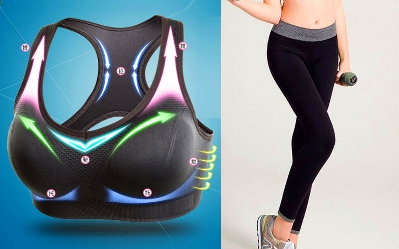 Sportos push up melltartó és futó leggings, fitnesz és edzőterem