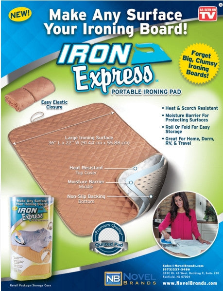 Iron Express hordozható vasalóalátét